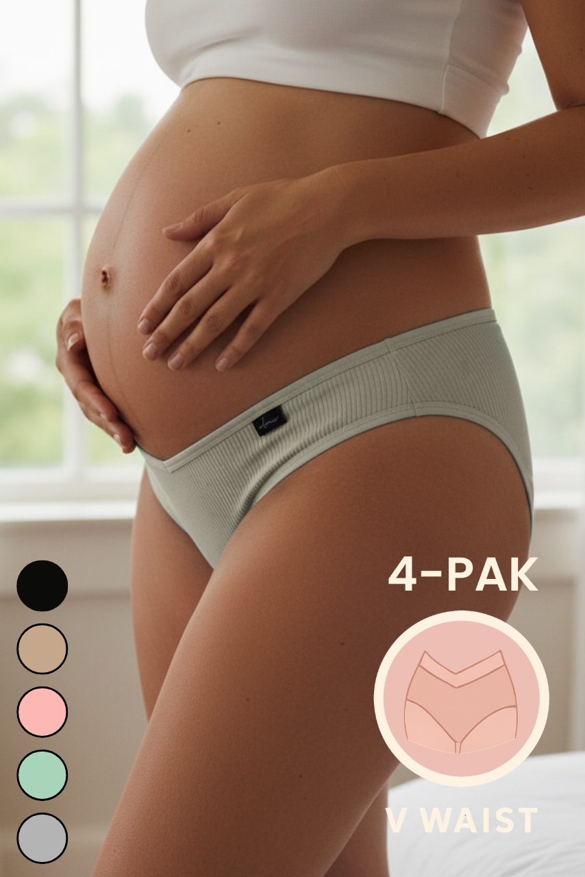 Majtki ciążowe bawełniane pod brzuch wielopak